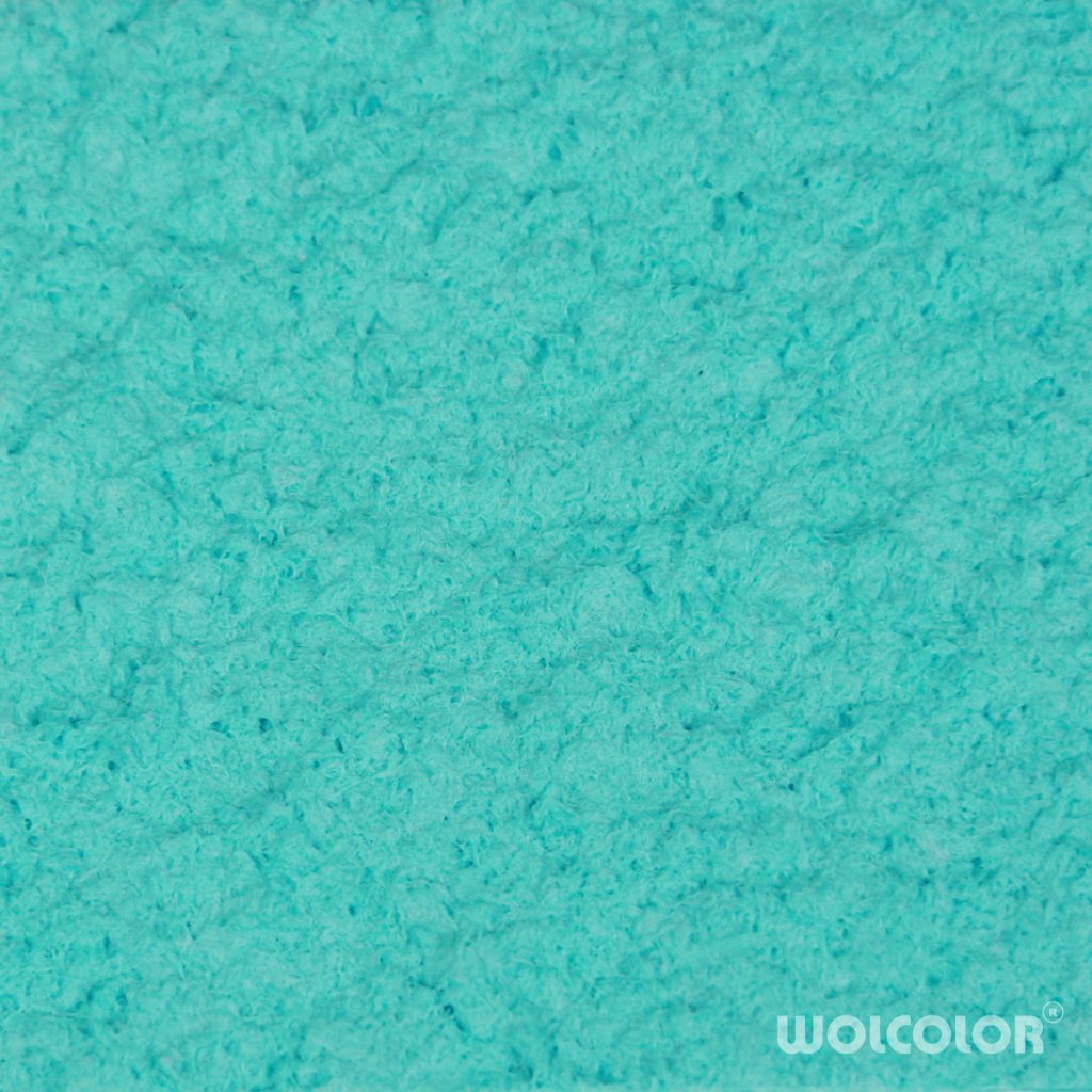 Baumwollputz 121 70 100 067 tuerkisblau Wolcolor Baumwollputz